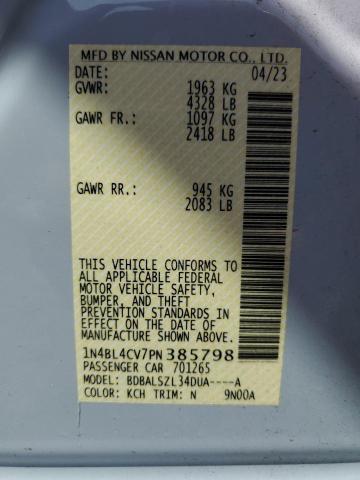 1N4BL4CV7PN385798 Nissan ALTIMA SR