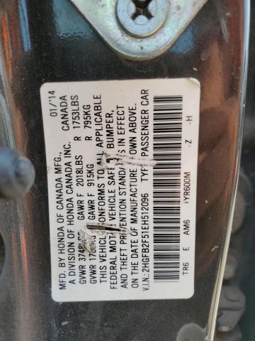 2HGFB2F51EH512096 Honda Civic Lx
