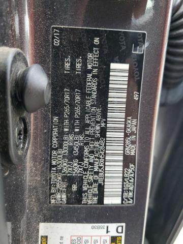 JTEBU5JRXH5428482 Toyota 4runner Sr5/sr5 Premium