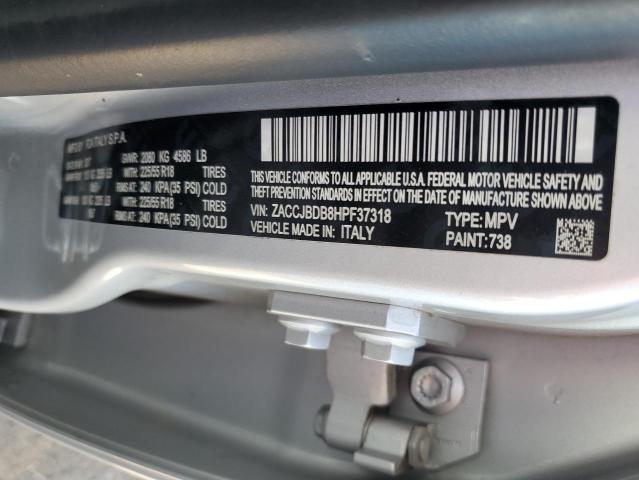 ZACCJBDB8HPF37318 Jeep RENEGADE L