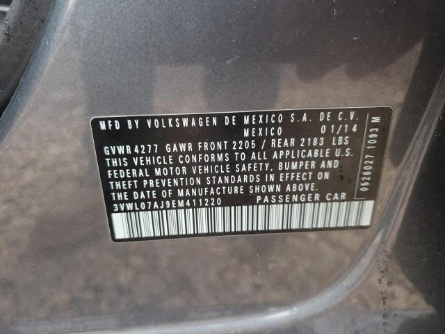 3VWL07AJ9EM411220 Volkswagen JETTA SEL