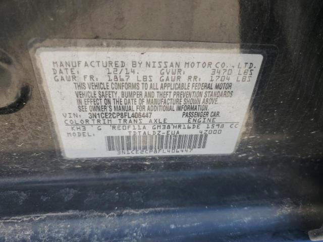 3N1CE2CP8FL406447 Nissan Versa Note S