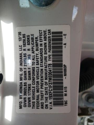 19XFC1F37ME004178 Honda CIVIC EX