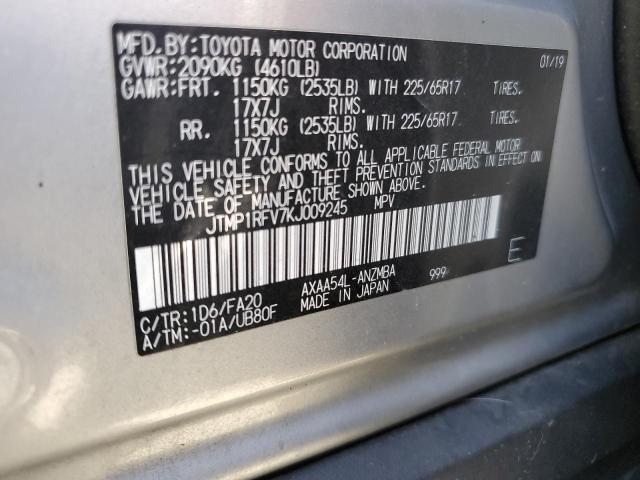 JTMP1RFV7KJ009245 Toyota Rav4 Xle