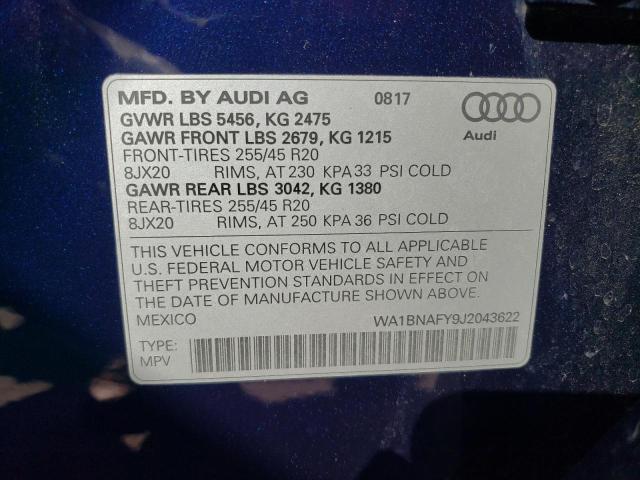 WA1BNAFY9J2043622 Audi Q5 Premium Plus
