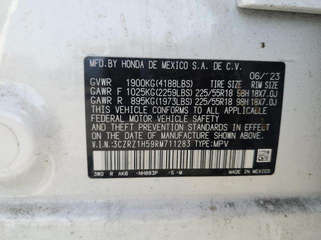 3CZRZ1H59RM711283 Honda HR-V SPORT