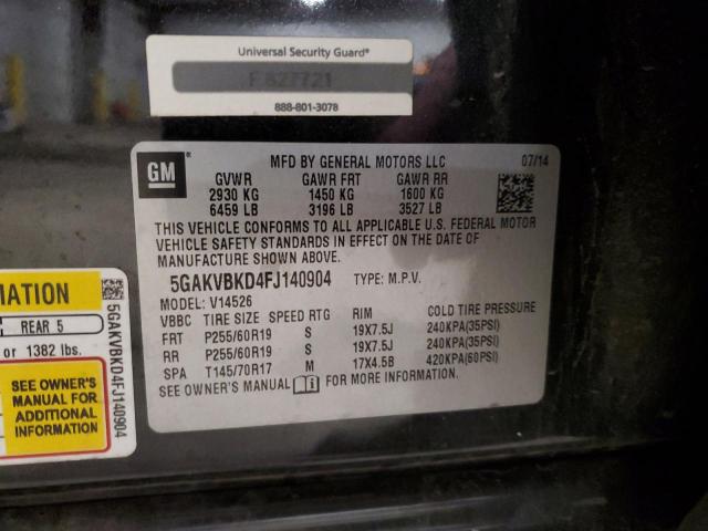 5GAKVBKD4FJ140904 Buick Enclave