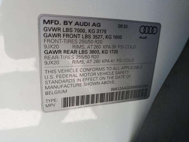 WA12AAGE6MB001090 Audi E-tron Sportback Premium Plus