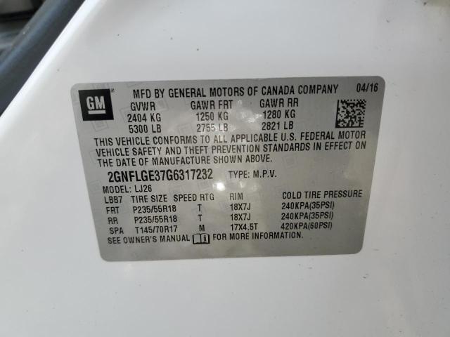 2GNFLGE37G6317232 Chevrolet Equinox Ltz