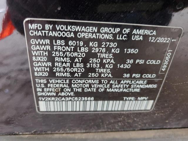 1V2KR2CA3PC523566 Volkswagen ATLAS SE