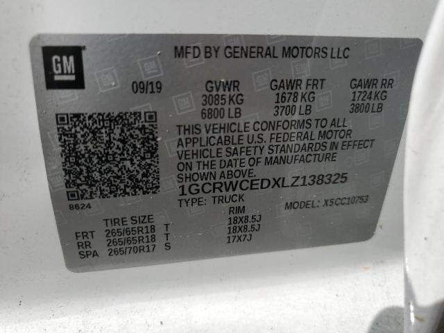 1GCRWCEDXLZ138325 Chevrolet Silverado C1500 Lt