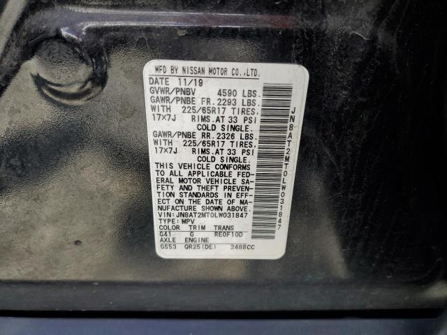 JN8AT2MT0LW031847 Nissan ROGUE S