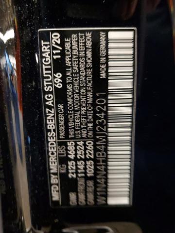 W1N4N4HB4MJ234201 Mercedes-Benz Gla 250 4matic