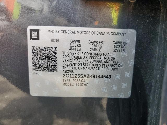2G11Z5SA2K9144549 Chevrolet IMPALA LT