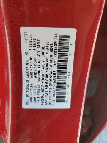 1HGCR2F51HA158582 Honda Accord Sport