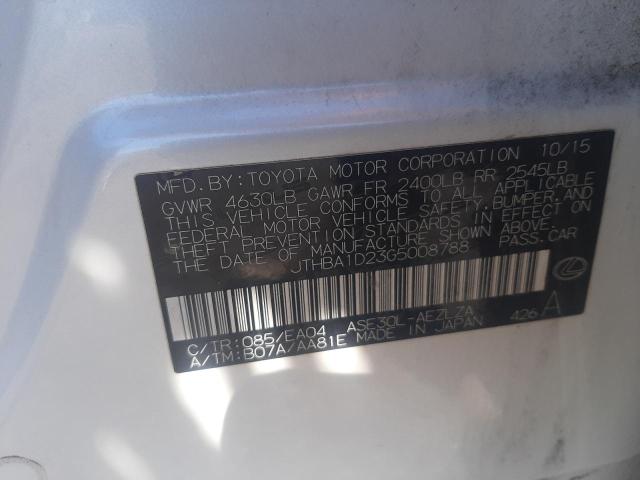 JTHBA1D23G5008788 Lexus IS 200T