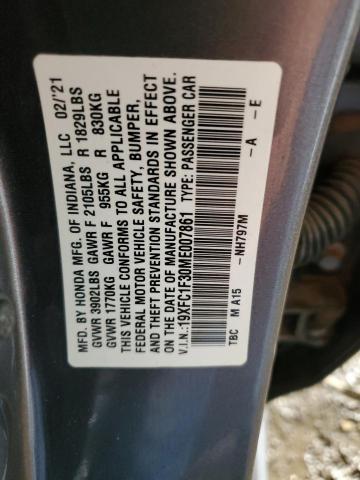 19XFC1F30ME007861 Honda CIVIC EX