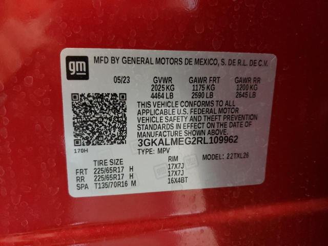 3GKALMEG2RL109962 GMC Terrain Sle