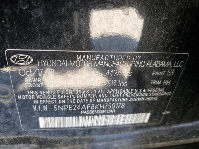 5NPE24AF8KH750178 Hyundai SONATA SE