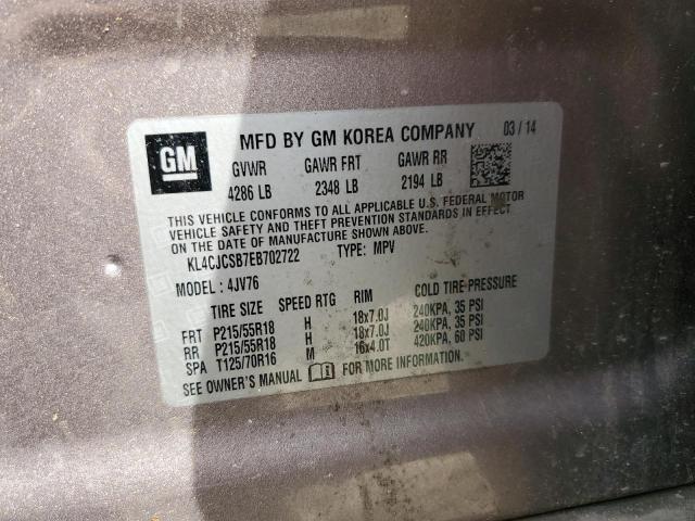 KL4CJCSB7EB702722 Buick Encore