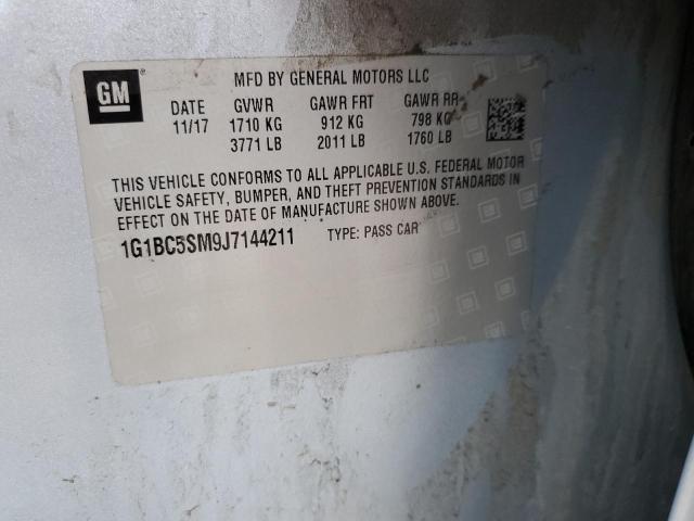 1G1BC5SM9J7144211 Chevrolet CRUZE LS