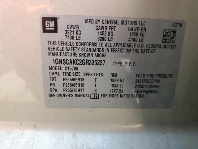 1GNSCAKC2GR335237 Chevrolet Tahoe C1500  Ls