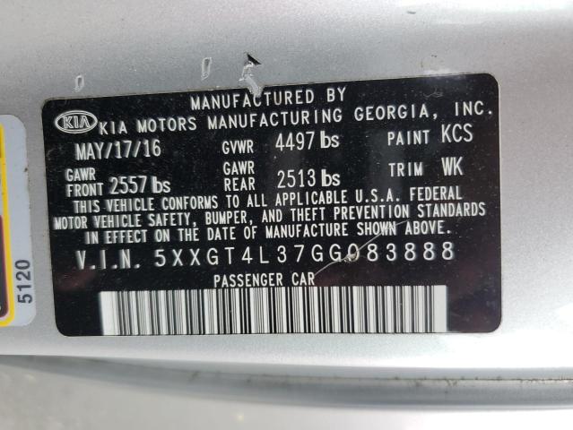 5XXGT4L37GG083888 KIA Optima Lx