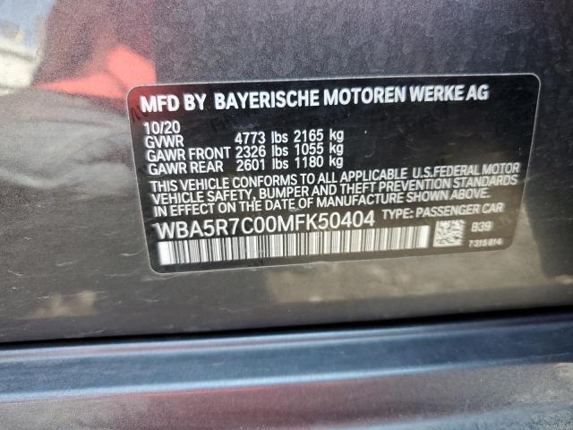 WBA5R7C00MFK50404 BMW 330XI