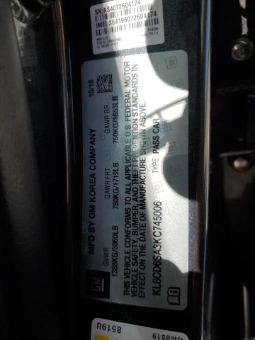 KL8CD6SA3KC745006 Chevrolet SPARK 1LT