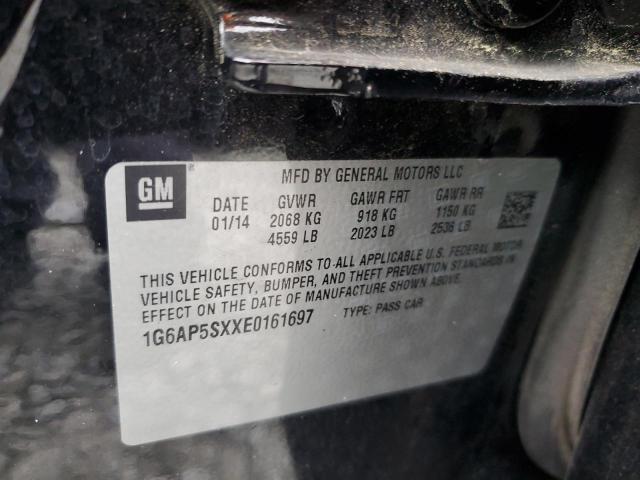 1G6AP5SXXE0161697 Cadillac CTS