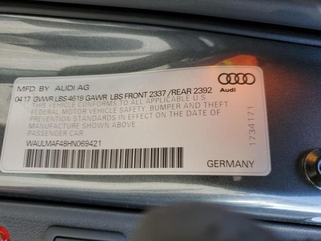 WAULMAF48HN069421 Audi A4 Ultra Premium Plus