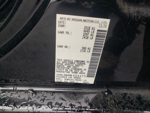 1N4BL4DW4MN333175 Nissan ALTIMA SV