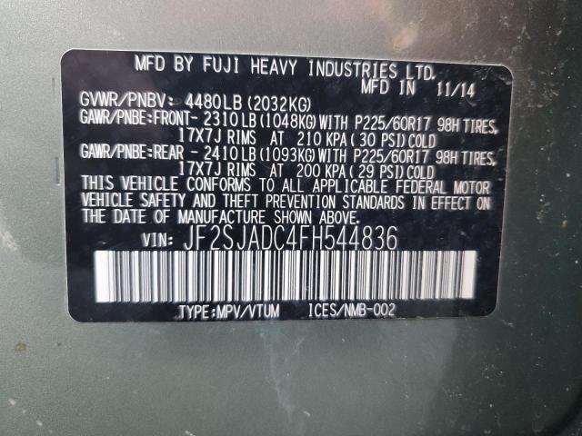 JF2SJADC4FH544836 Subaru Forester 2.5i Premium