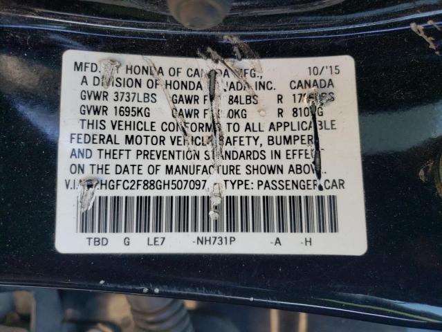 2HGFC2F88GH507097 Honda CIVIC EX
