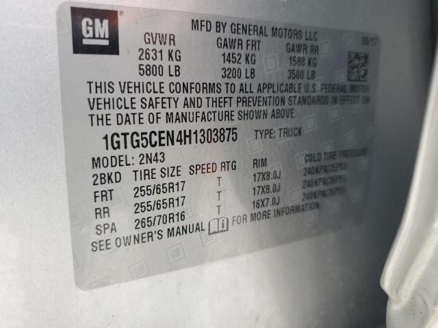 1GTG5CEN4H1303875 GMC CANYON SLE