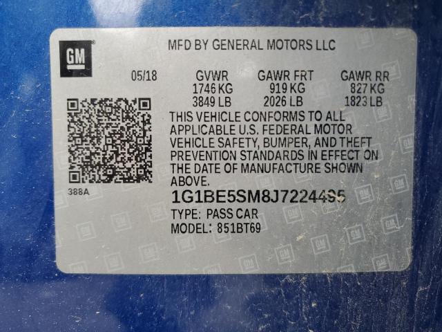 1G1BE5SM8J7224495 Chevrolet CRUZE LT