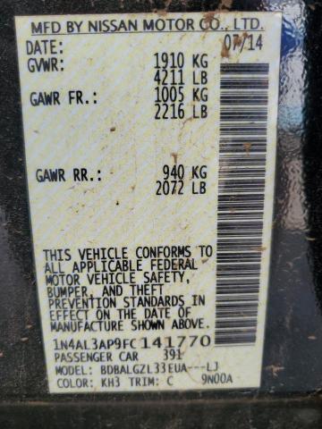 1N4AL3AP9FC141770 Nissan ALTIMA 2.5