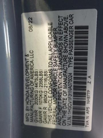 1HGCV1F31NA075024 Honda Accord Sport
