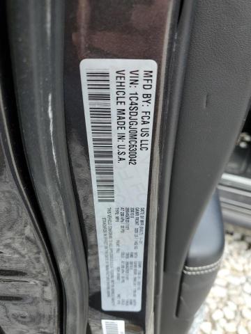 1C4SDJGJ0MC630042 Dodge Durango Srt 392