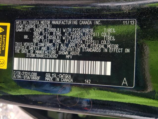 2T2BK1BA8EC236967 Lexus Rx 350 Base