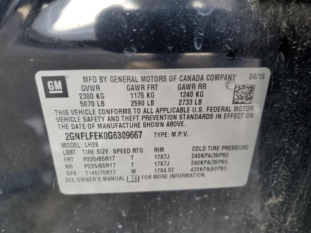 2GNFLFEK0G6309667 Chevrolet EQUINOX LT