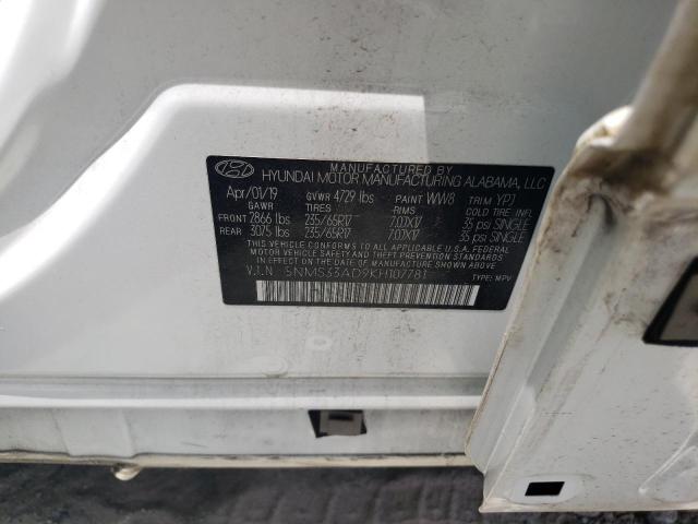 5NMS33AD9KH107781 Hyundai Santa Fe Sel