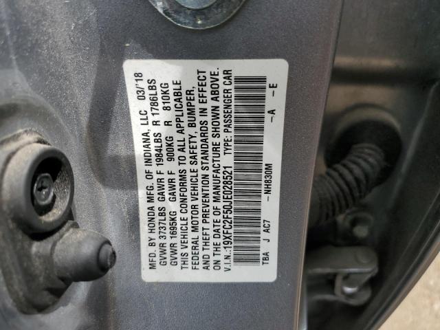 19XFC2F50JE028521 Honda Civic Lx