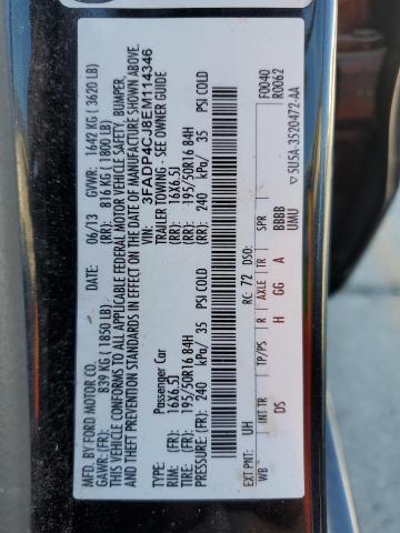 3FADP4CJ8EM114346 Ford Fiesta Titanium
