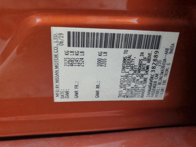 1N4AA6AV0KC382889 Nissan MAXIMA S