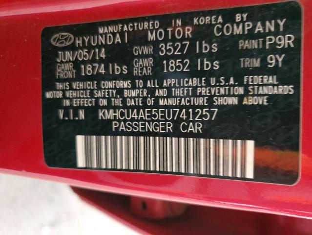 KMHCU4AE5EU741257 Hyundai ACCENT GLS