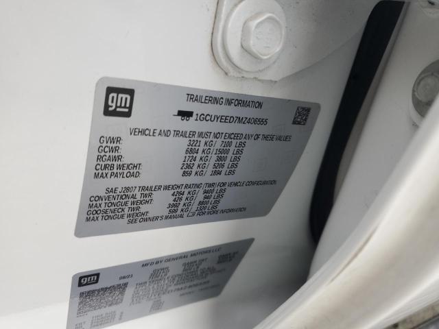 1GCUYEED7MZ406555 Chevrolet Silverado K1500 Rst