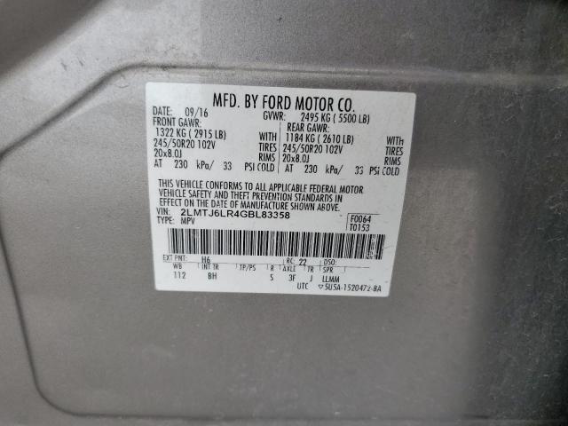 2LMTJ6LR4GBL83358 Lincoln Mkx Reserve