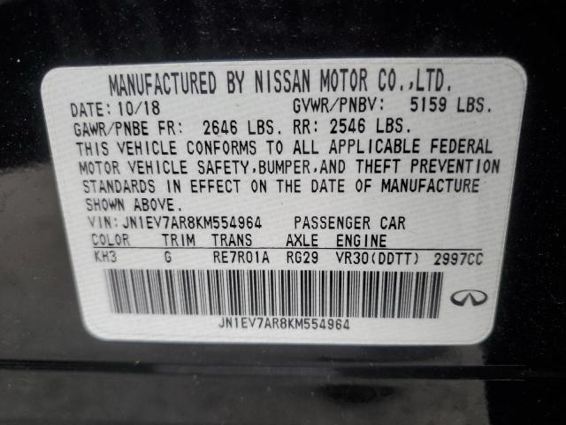 JN1EV7AR8KM554964 Infiniti Q50 LUXE