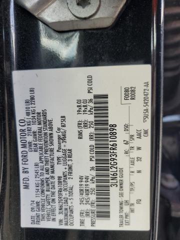 3LN6L2G93FR610898 Lincoln MKZ